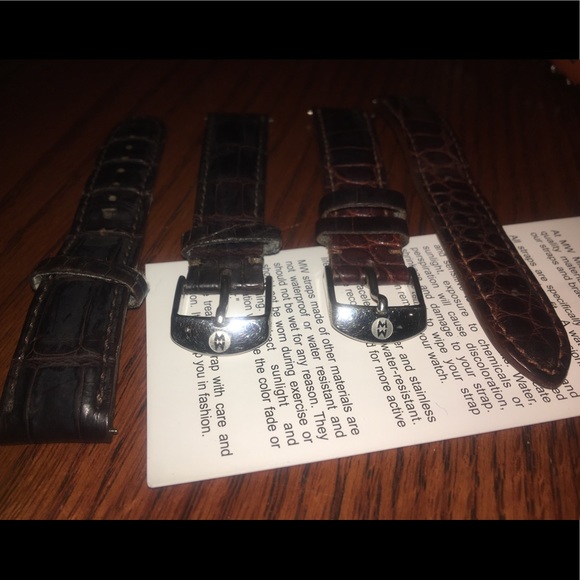 Authentic genuine alligator Michele watch bands - Picture 6 of 7